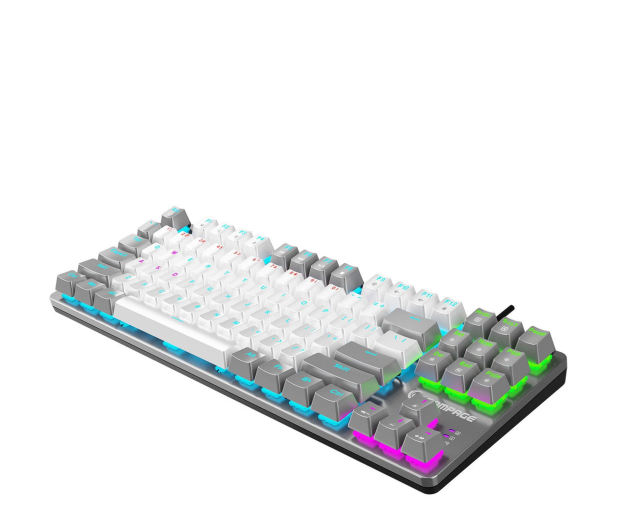 Rampage Snug RGB KRGD Red szaro-biała - 1500405 - zdjęcie 4
